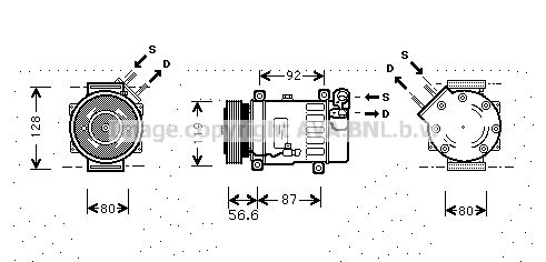 AVA QUALITY COOLING Kompresors, Gaisa kond. sistēma CNAK238